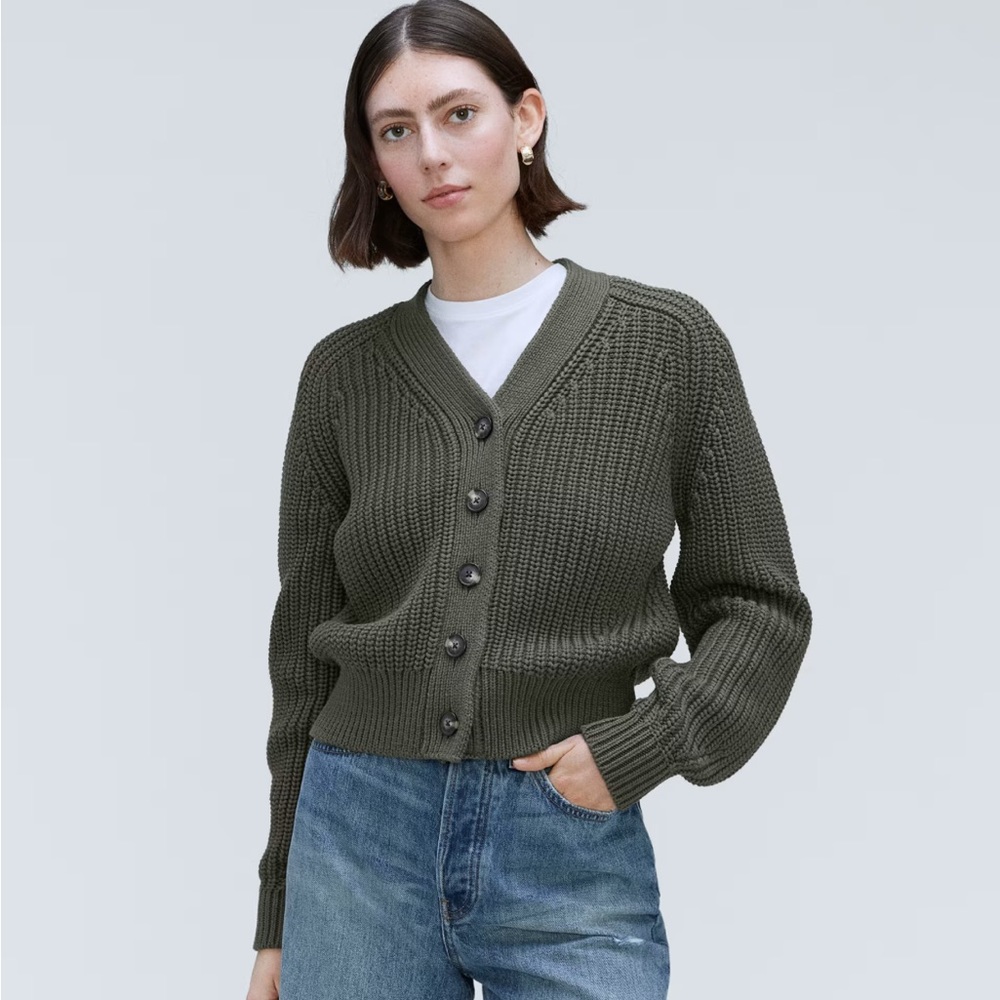 Everlane Texture Cotton Cardigan